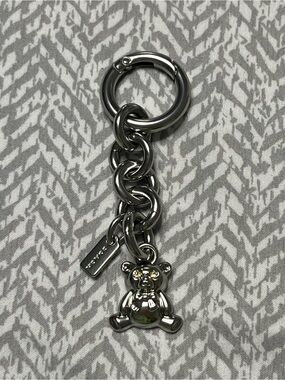 New Coach Teddy Bear Rhinestone Keychain Bag Charm from Loved Denim